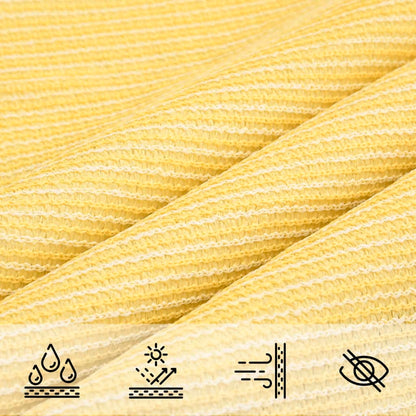 Sunshade Sail 160 g/m² Beige 2.5x2.5x3.5 m HDPE