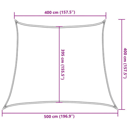 Sunshade Sail 160 g/m² Beige 4/5x4 m HDPE
