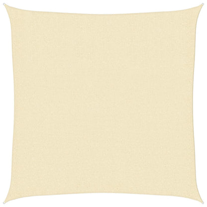 Sunshade Sail 160 g/m² Cream 2.5x2.5 m HDPE