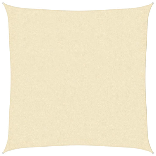 Sunshade Sail 160 g/m² Cream 2.5x2.5 m HDPE