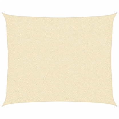 Sunshade Sail 160 g/m² Cream 2.5x3 m HDPE