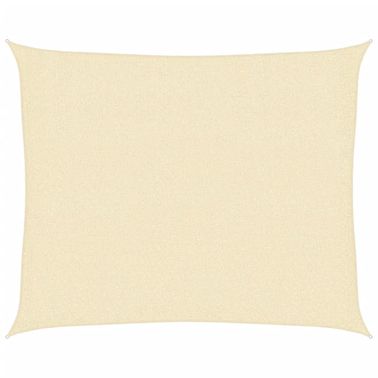Sunshade Sail 160 g/m² Cream 2.5x3 m HDPE