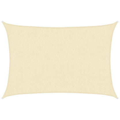 Sunshade Sail 160 g/m² Cream 2.5x3.5 m HDPE
