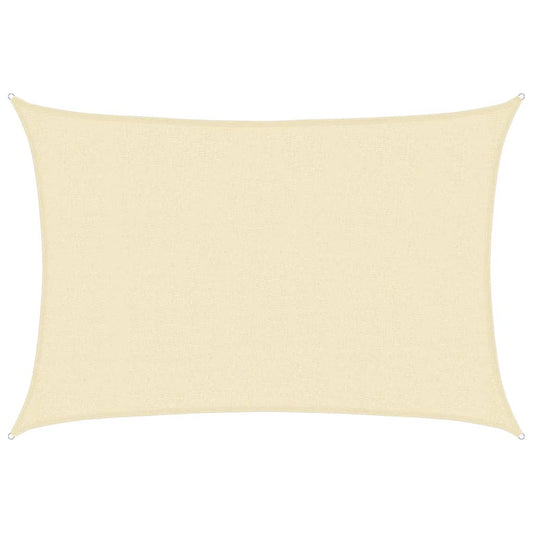 Sunshade Sail 160 g/m² Cream 2.5x3.5 m HDPE