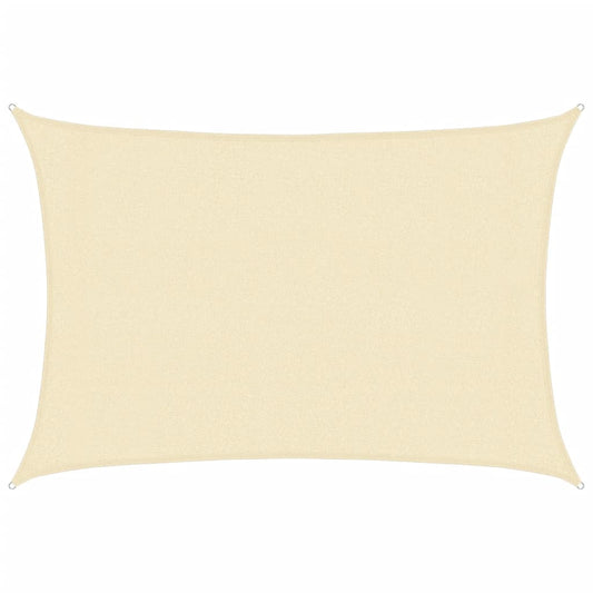 Sunshade Sail 160 g/m² Cream 3x4 m HDPE