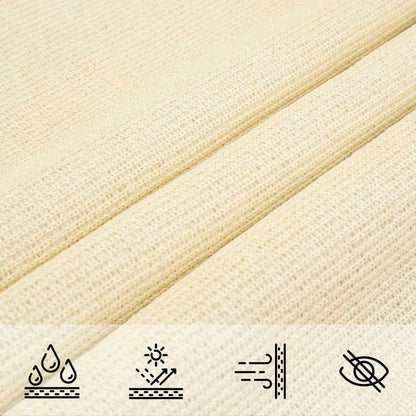 Sunshade Sail 160 g/m² Cream 4.5x4.5x4.5 m HDPE