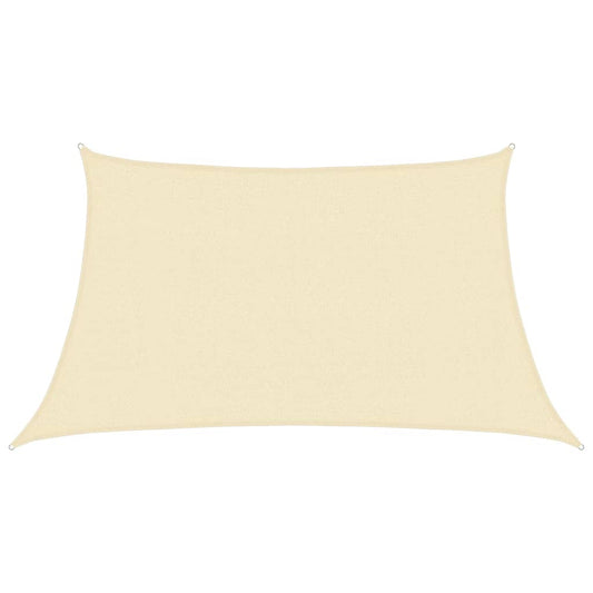 Sunshade Sail 160 g/m² Cream 3/4x2 m HDPE
