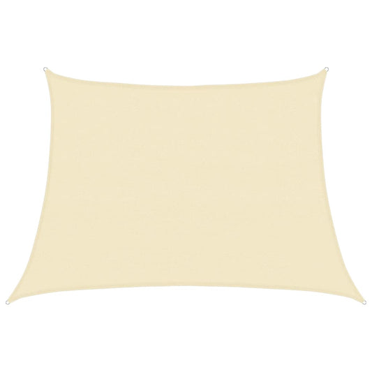 Sunshade Sail 160 g/m² Cream 4/5x3 m HDPE