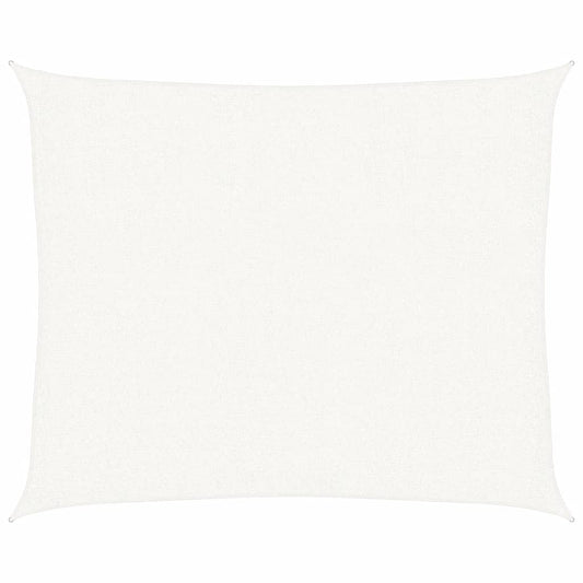 Sunshade Sail 160 g/m² White 2.5x3 m HDPE