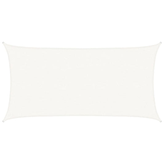 Sunshade Sail 160 g/m² White 2.5x5 m HDPE