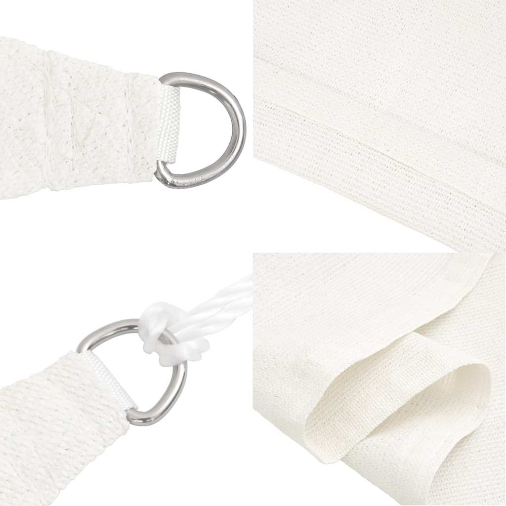 Sunshade Sail 160 g/m² White 2.5x5 m HDPE
