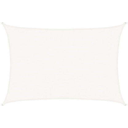 Sunshade Sail 160 g/m² White 3x4.5 m HDPE