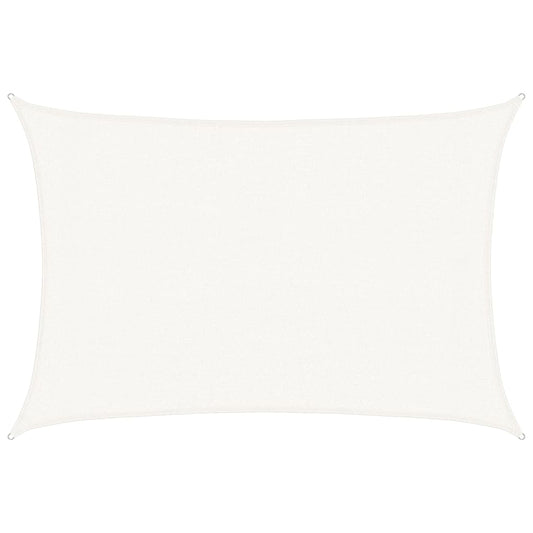 Sunshade Sail 160 g/m² White 3x5 m HDPE