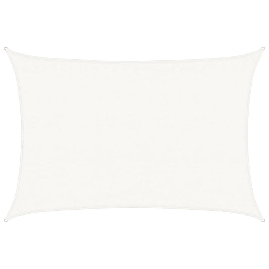 Sunshade Sail 160 g/m² White 3.5x5 m HDPE