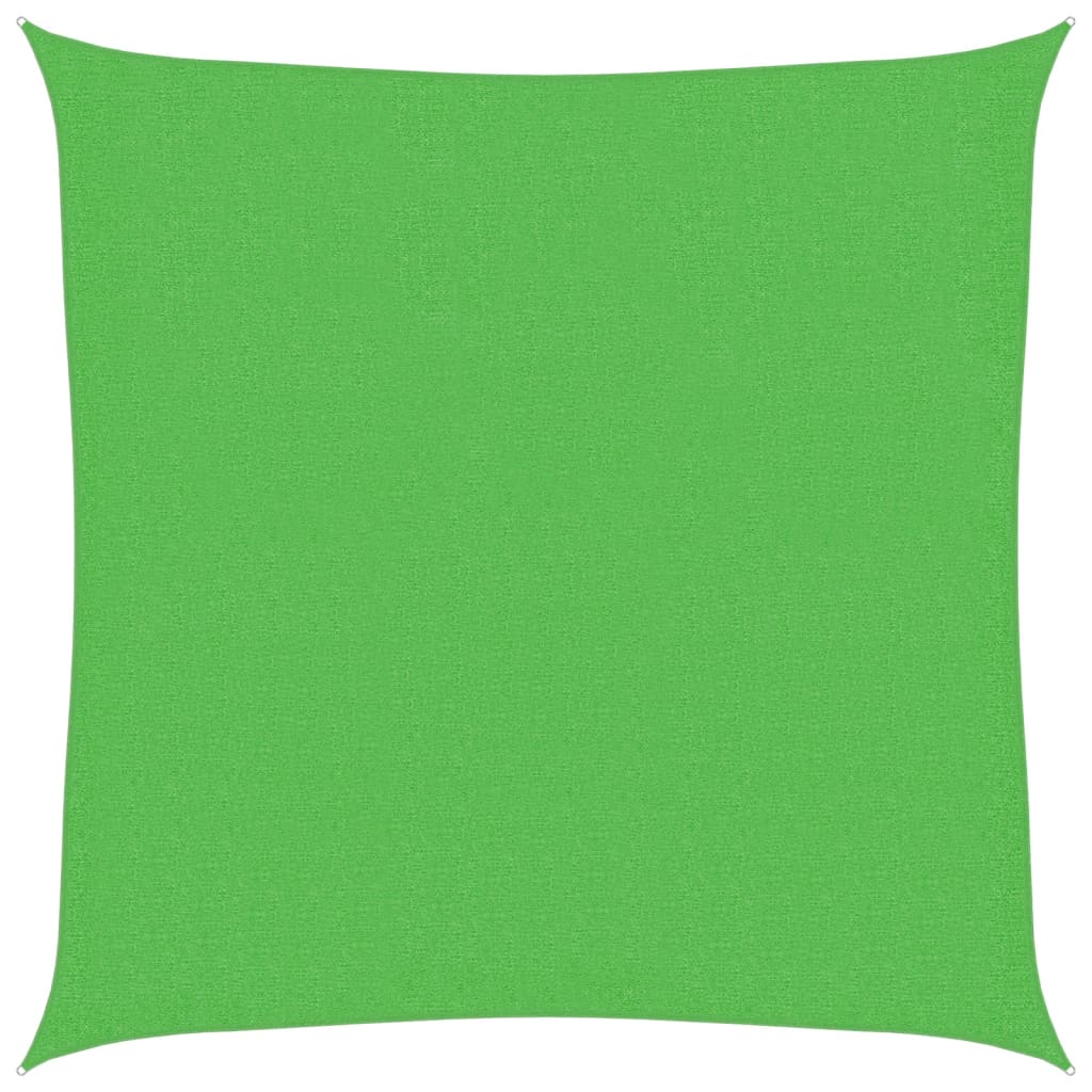 Sunshade Sail 160 g/m² Light Green 2.5x2.5 m HDPE