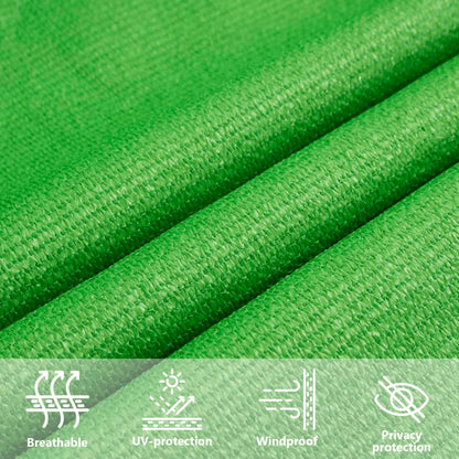 Sunshade Sail 160 g/m² Light Green 2.5x2.5 m HDPE