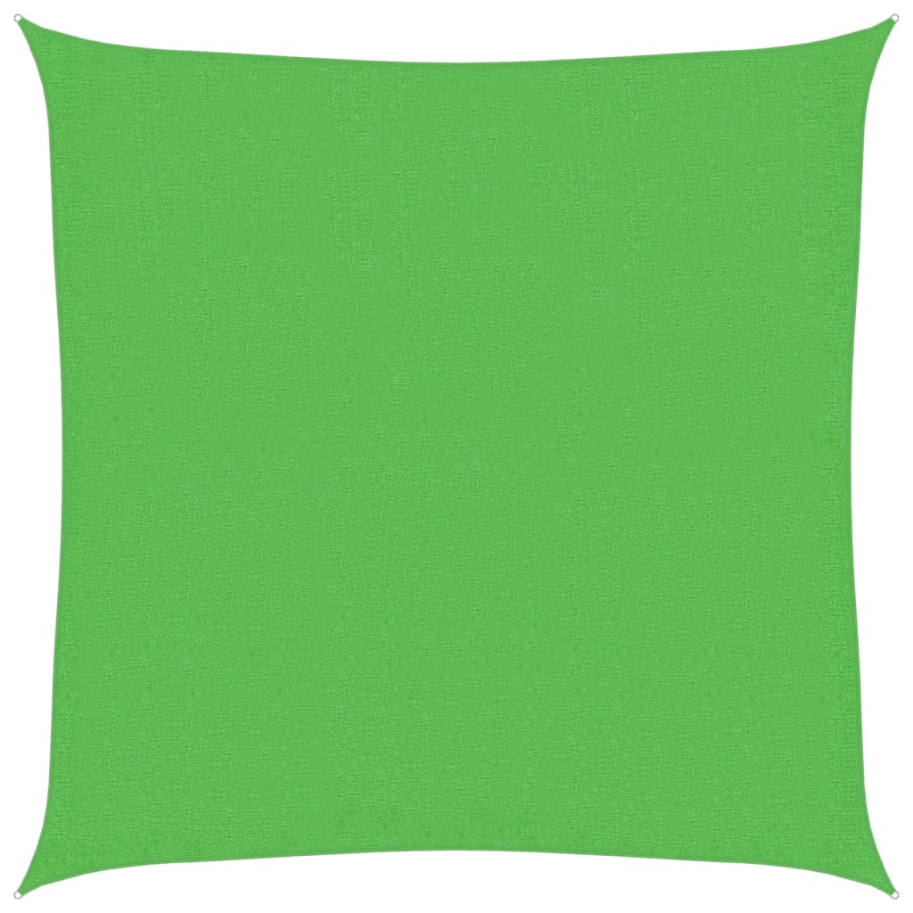 Sunshade Sail 160 g/m² Light Green 3.6x3.6 m HDPE