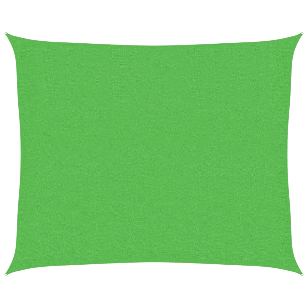 Sunshade Sail 160 g/m² Light Green 2.5x3 m HDPE