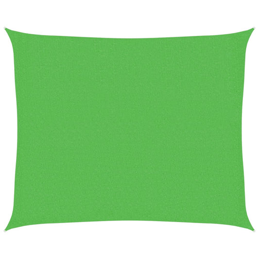 Sunshade Sail 160 g/m² Light Green 2.5x3 m HDPE