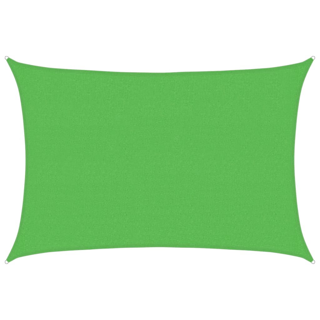 Sunshade Sail 160 g/m² Light Green 2.5x4 m HDPE