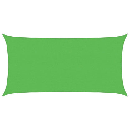 Sunshade Sail 160 g/m² Rectangular Light Green 2.5x5 m HDPE