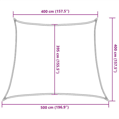Sunshade Sail 160 g/m² Trapezium Light Green 4/5x4 m HDPE