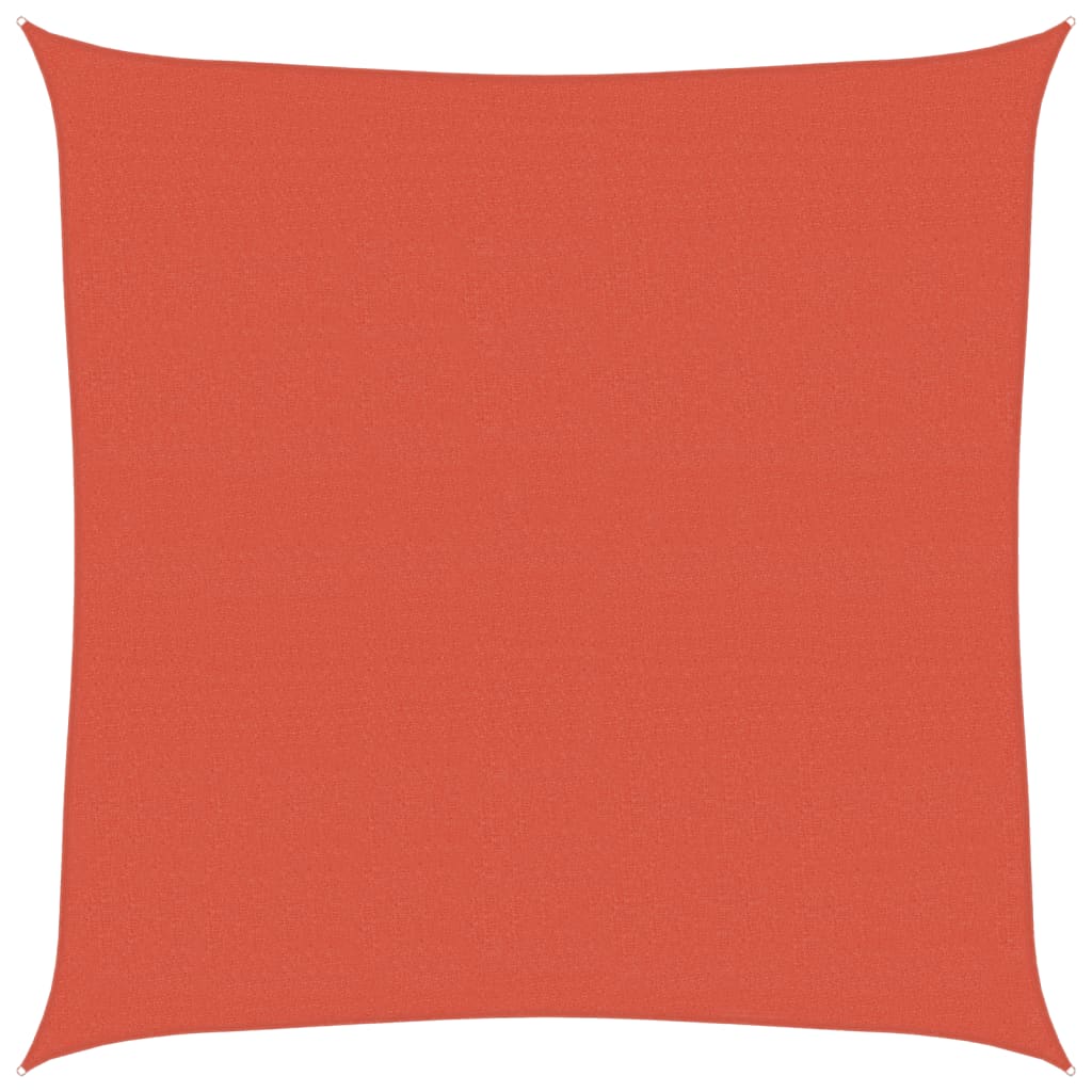Sunshade Sail 160 g/m² Terracotta 4x4 m HDPE