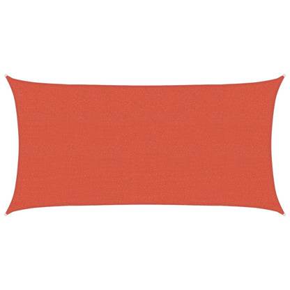 Sunshade Sail 160 g/m² Terracotta 2.5x5 m HDPE