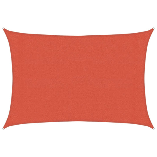 Sunshade Sail 160 g/m² Terracotta 3x5 m HDPE