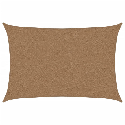 Sunshade Sail 160 g/m² Taupe 2x3 m HDPE