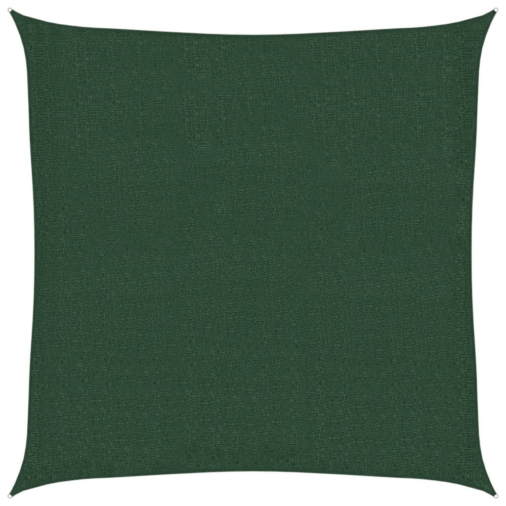 Sunshade Sail 160 g/m² Dark Green 2.5x2.5 m HDPE