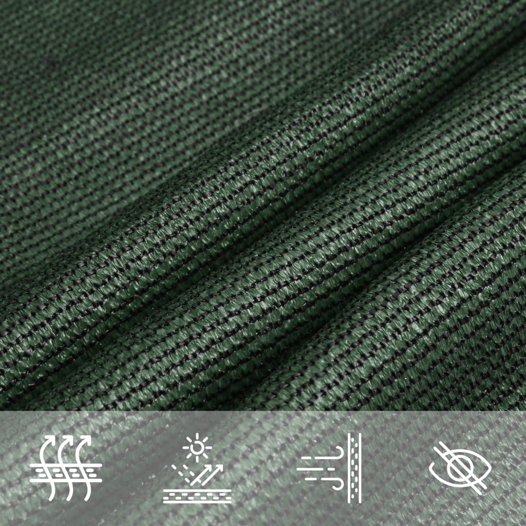 Sunshade Sail 160 g/m² Dark Green 3x3 m HDPE