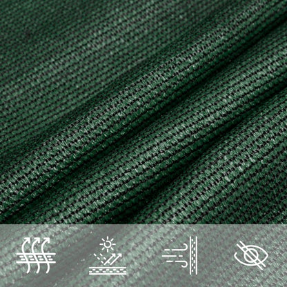 Sunshade Sail 160 g/m² Dark Green 3x3 m HDPE