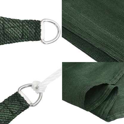 Sunshade Sail 160 g/m² Dark Green 3x3 m HDPE