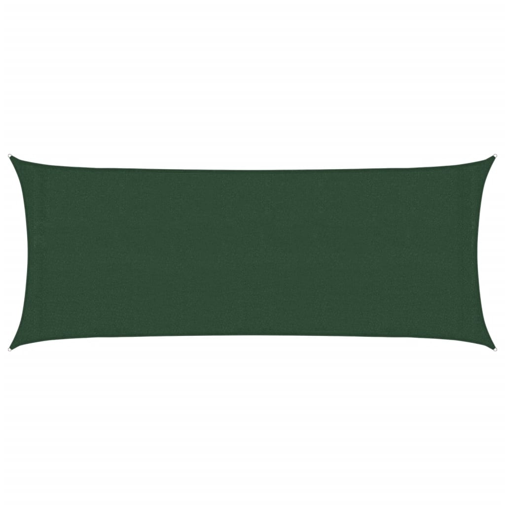 Sunshade Sail 160 g/m² Dark Green 2x4.5 m HDPE