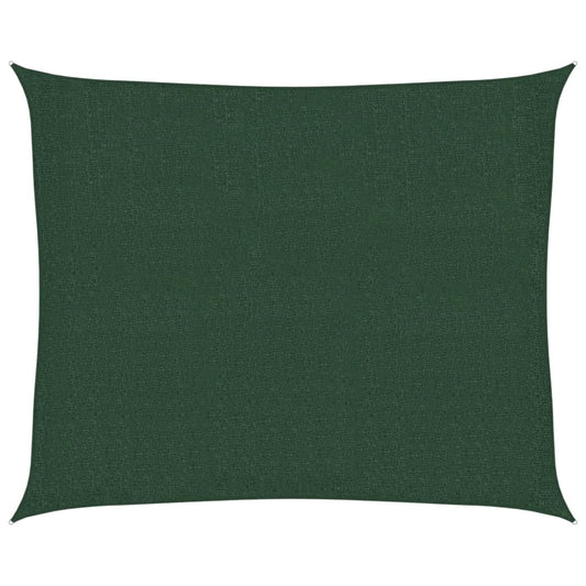 Sunshade Sail 160 g/m² Dark Green 2.5x3 m HDPE