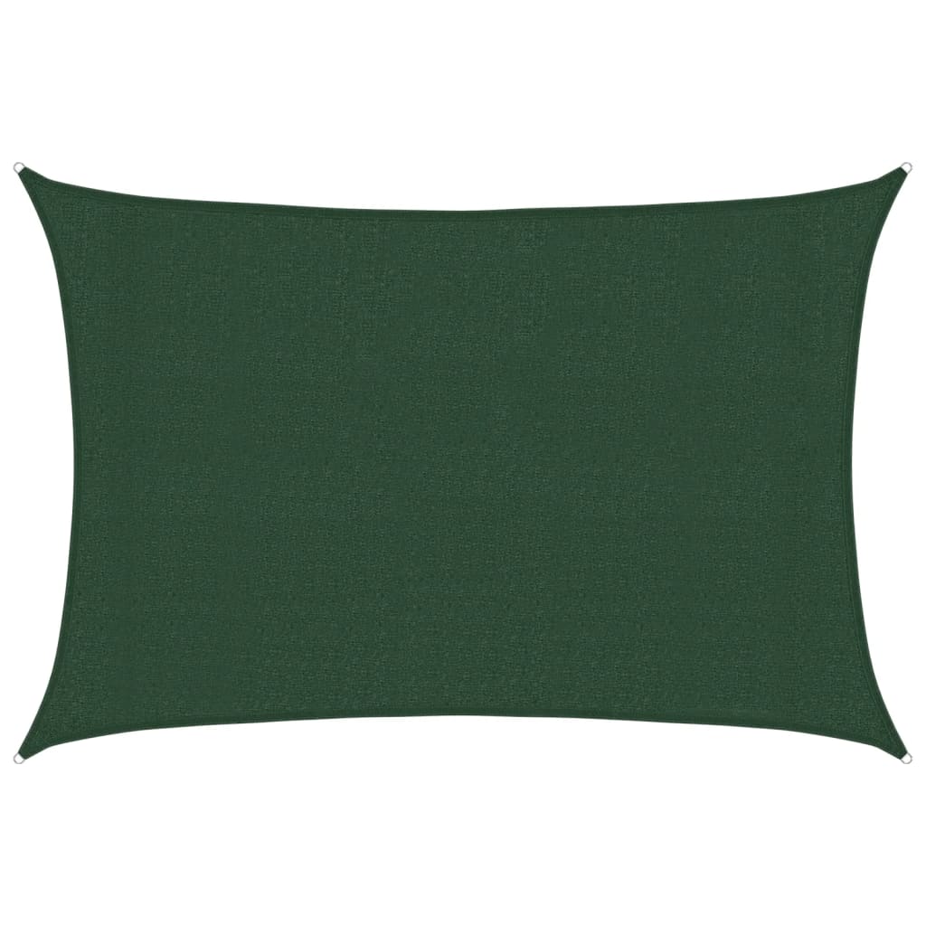 Sunshade Sail 160 g/m² Dark Green 3x4 m HDPE