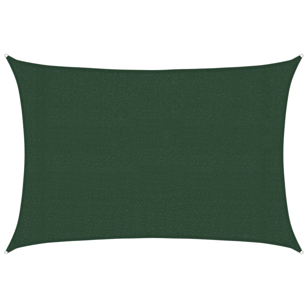 Sunshade Sail 160 g/m² Dark Green 3x4.5 m HDPE