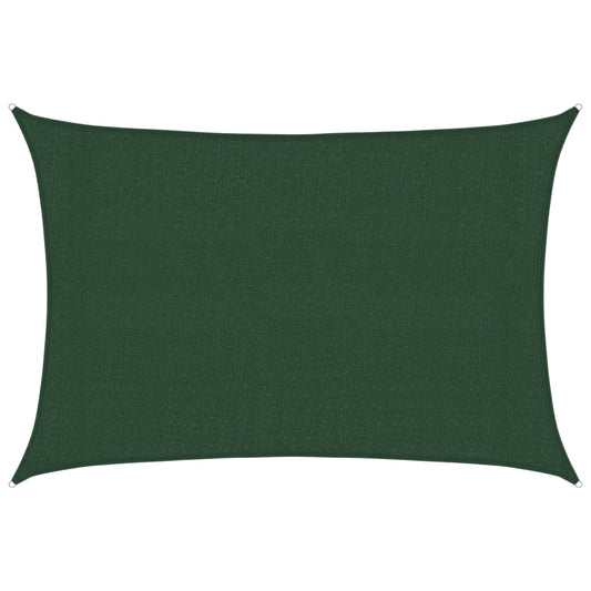 Sunshade Sail 160 g/m² Dark Green 3x4.5 m HDPE