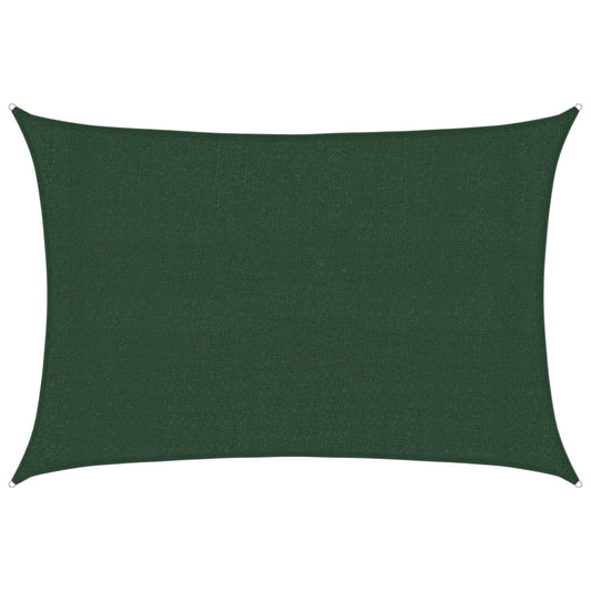 Sunshade Sail 160 g/m² Dark Green 3x5 m HDPE