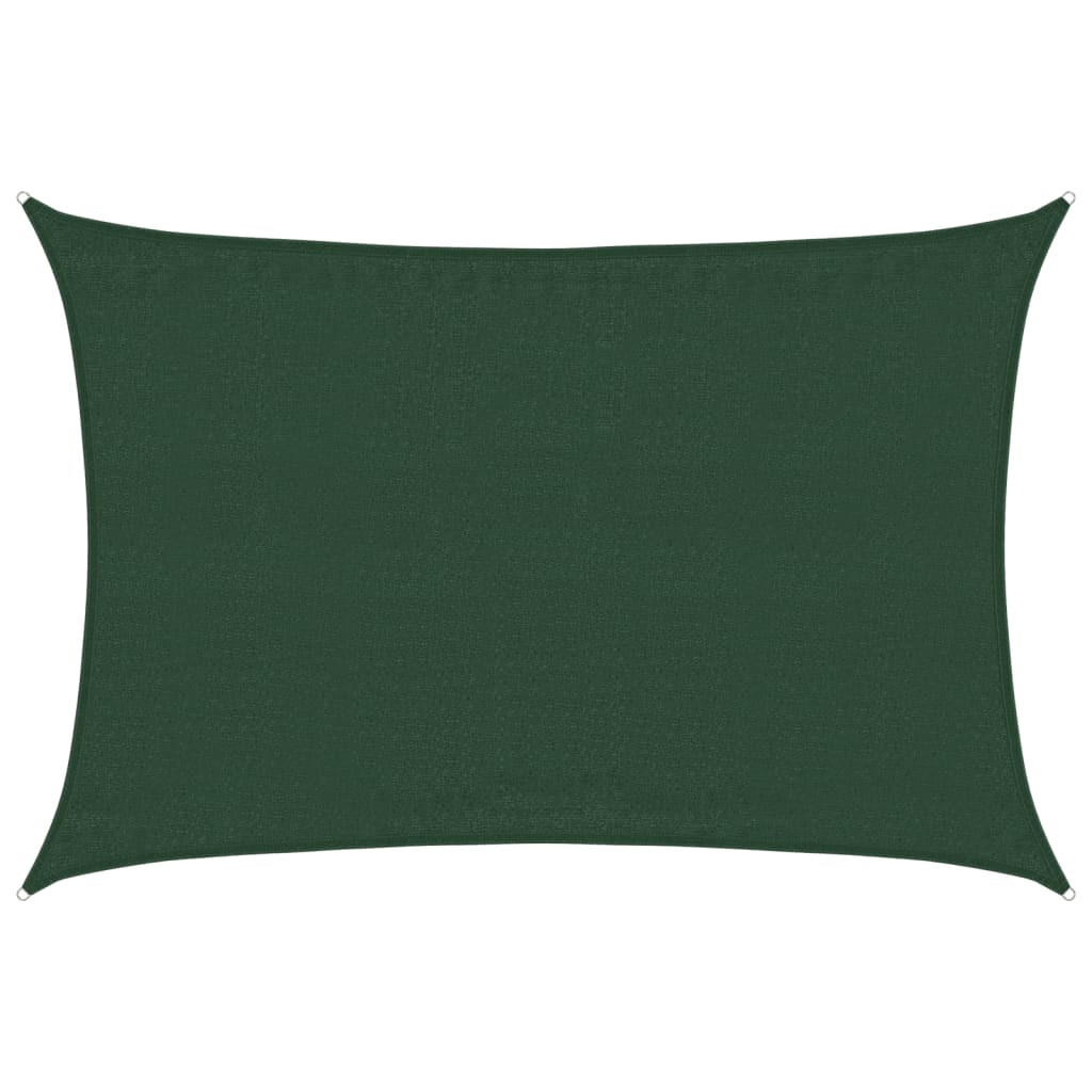 Sunshade Sail 160 g/m² Dark Green 3.5x4.5 m HDPE