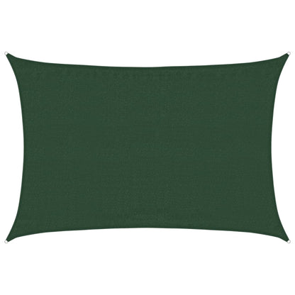 Sunshade Sail 160 g/m² Dark Green 3.5x4.5 m HDPE