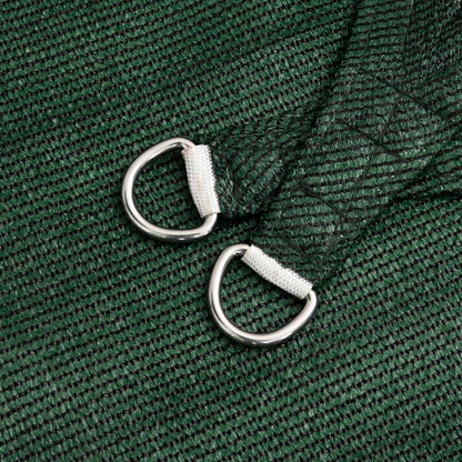 Sunshade Sail 160 g/m² Dark Green 4x4x4 m HDPE
