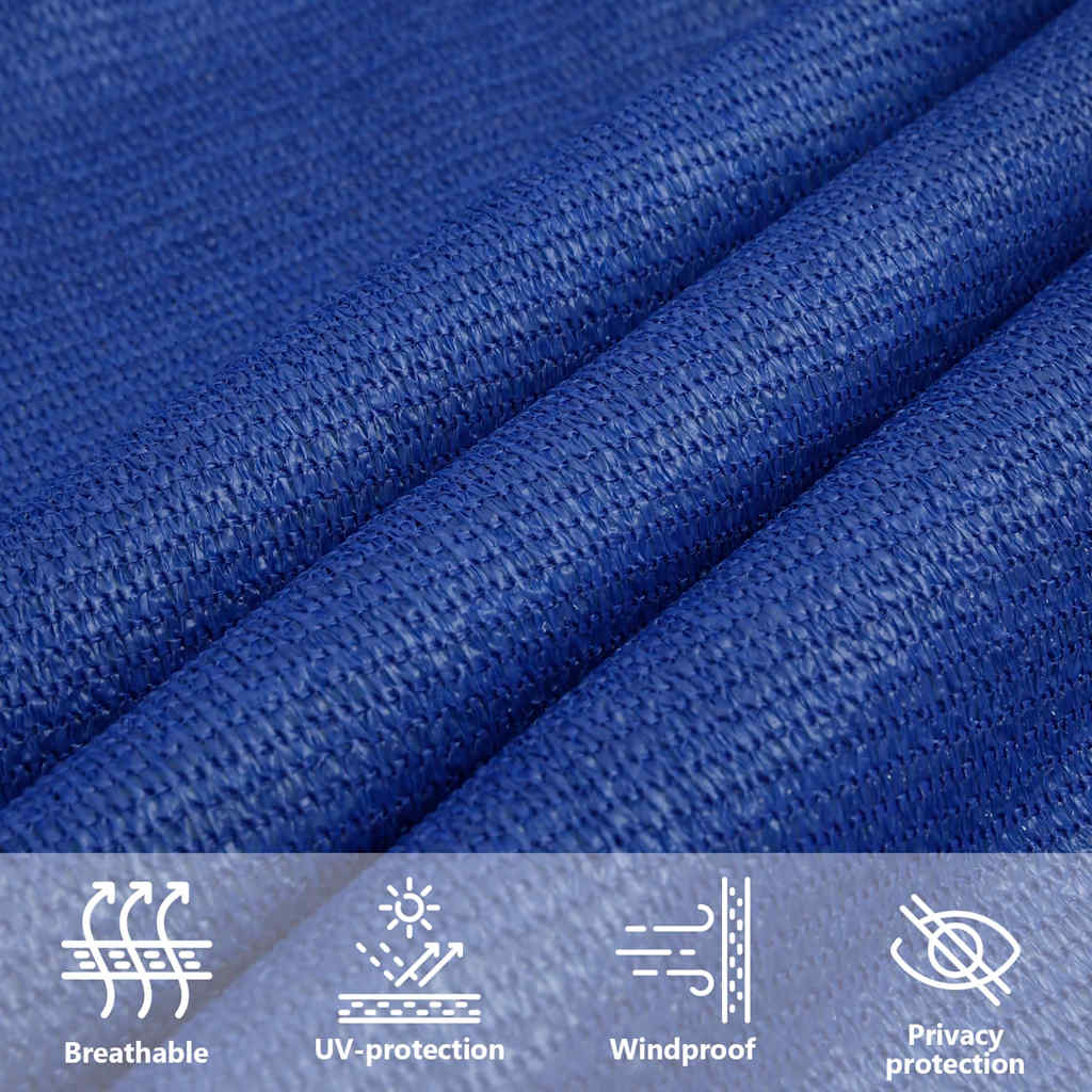 Sunshade Sail 160 g/m² Blue 2x4.5 m HDPE