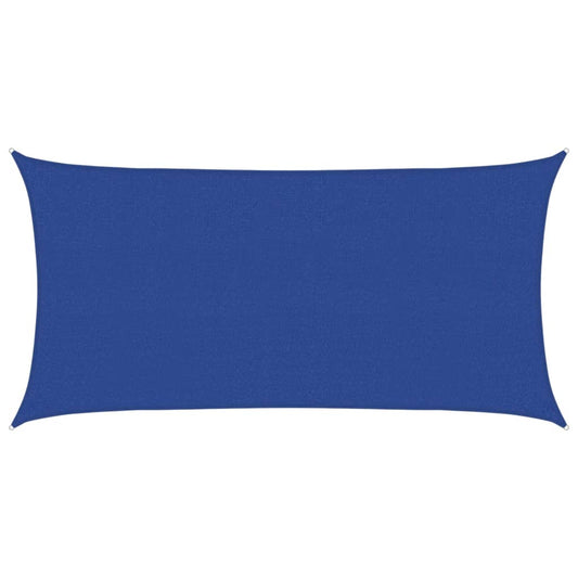Sunshade Sail 160 g/m² Blue 2.5x4.5 m HDPE