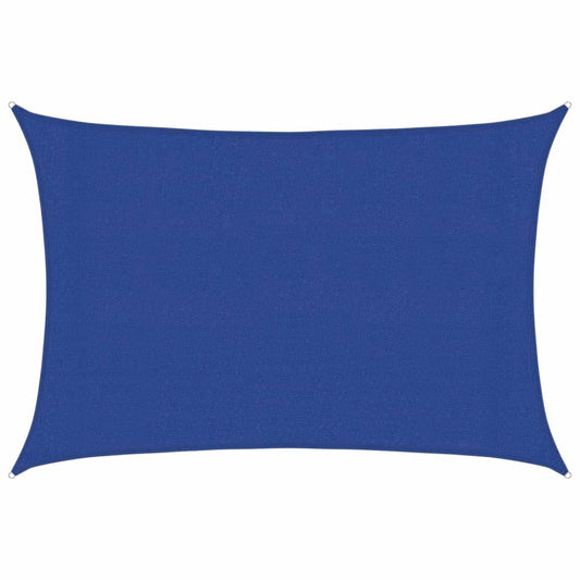 Sunshade Sail 160 g/m² Rectangular Blue 3x4.5 m HDPE
