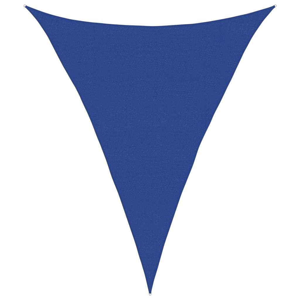 Sunshade Sail 160 g/m² Triangular Blue 4x5x5 m HDPE