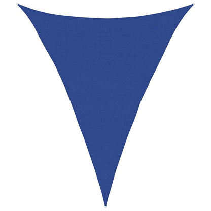 Sunshade Sail 160 g/m² Triangular Blue 4x5x5 m HDPE