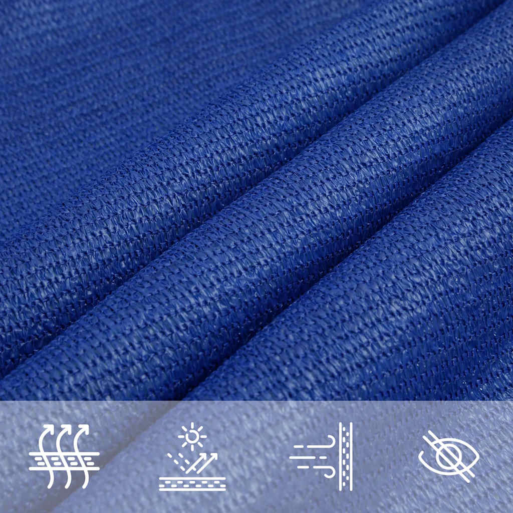 Sunshade Sail 160 g/m² Triangular Blue 4x5x5 m HDPE