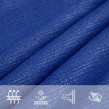 Sunshade Sail 160 g/m² Triangular Blue 5x5x6 m HDPE
